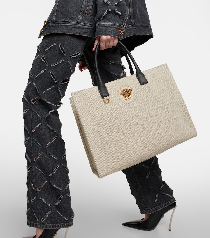 Versace Borsa La Medusa in canvas - Versace - Modalova