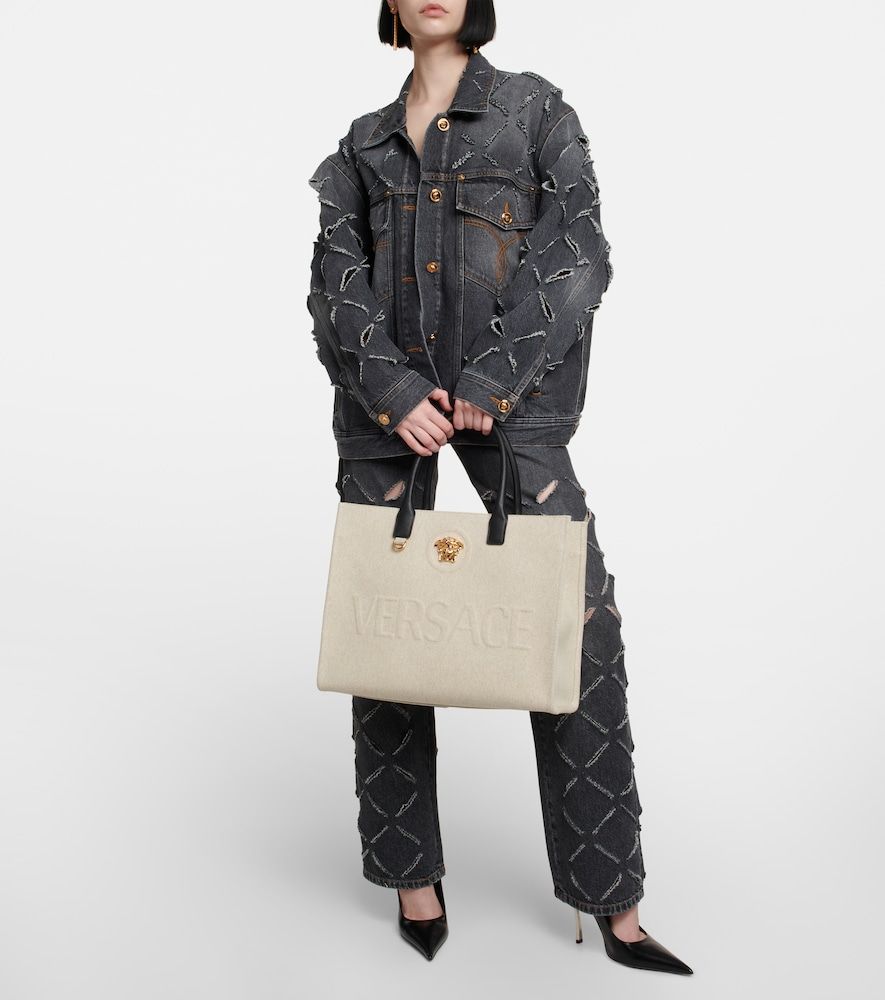 Versace Borsa La Medusa in canvas - Versace - Modalova