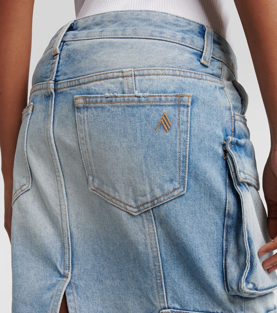 Falda midi cargo de denim - The Attico - Modalova