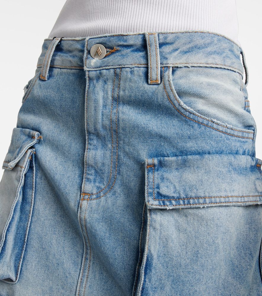 Falda midi cargo de denim - The Attico - Modalova