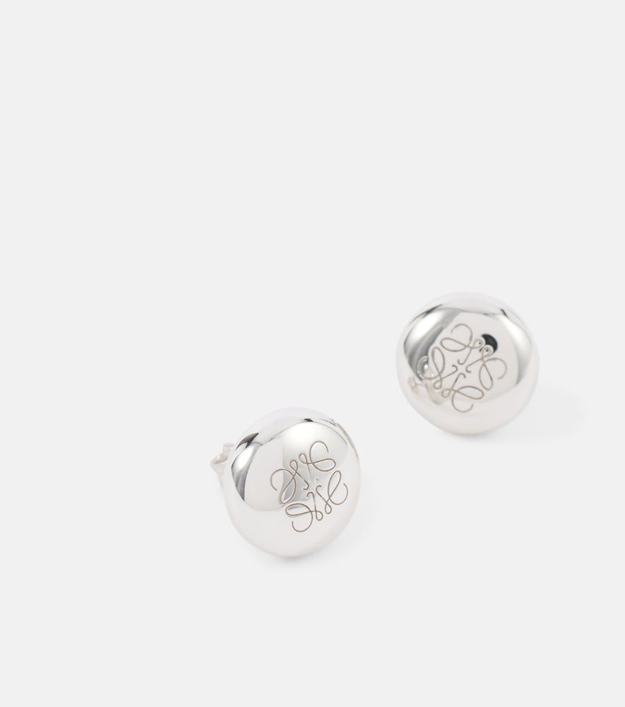 Anagram Pebble sterling stud earrings - Loewe - Modalova