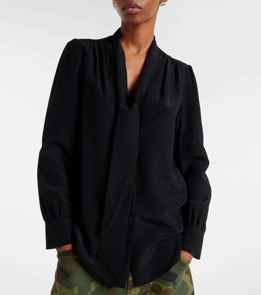 Colt tie-neck silk blouse - Nili Lotan - Modalova