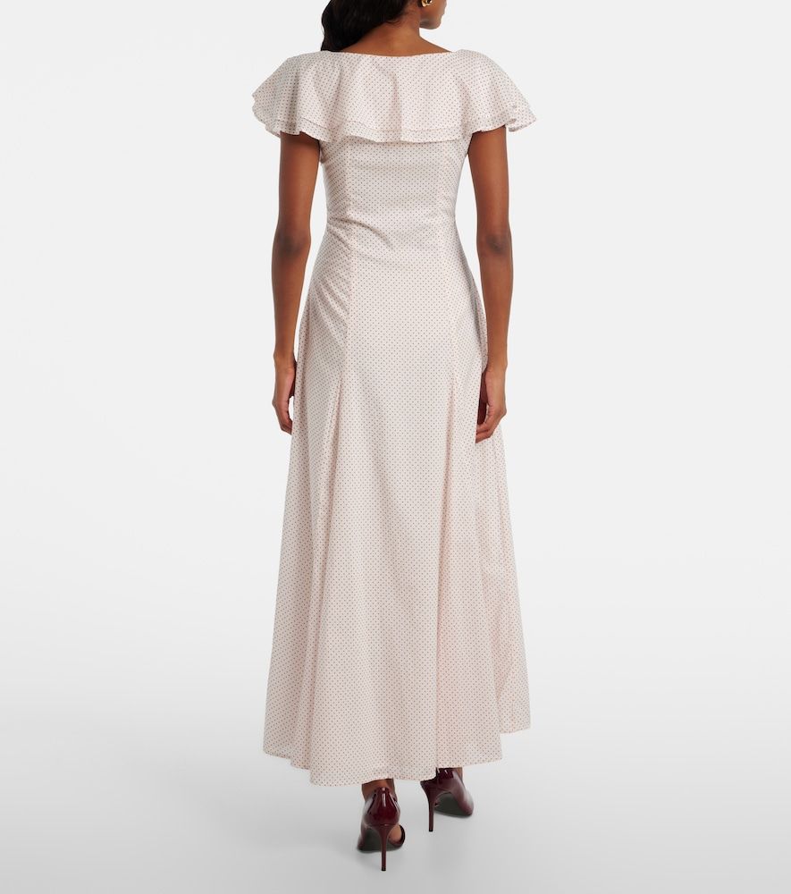 Vestido largo Marlowe de algodón con lunares - Posse - Modalova