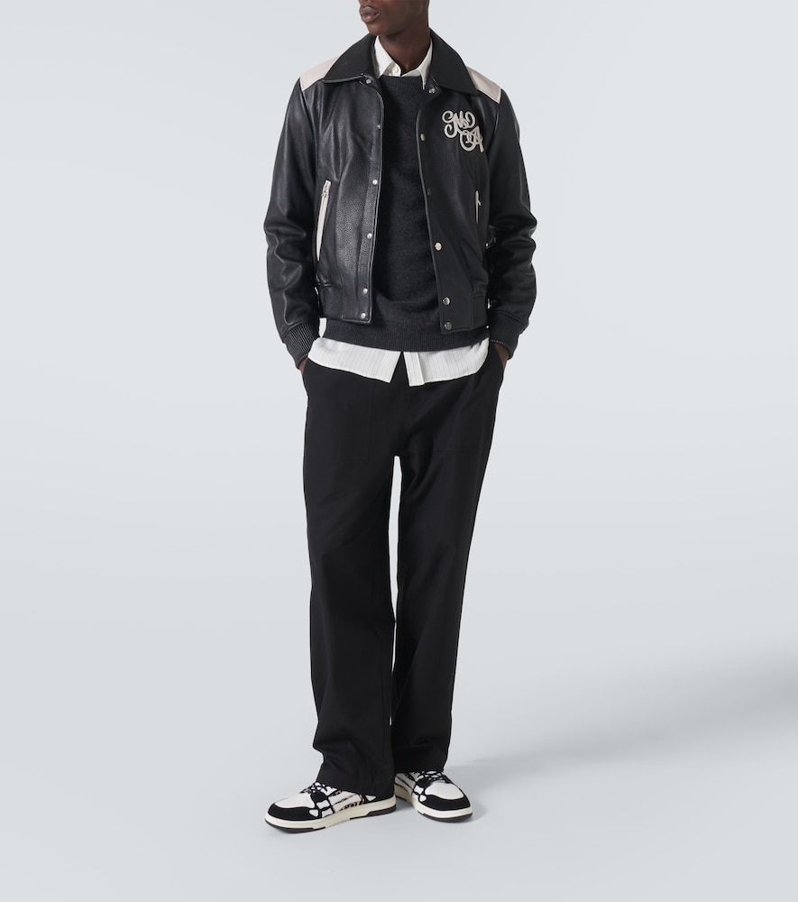 Leopard Skel Top Low leather sneakers - Amiri - Modalova