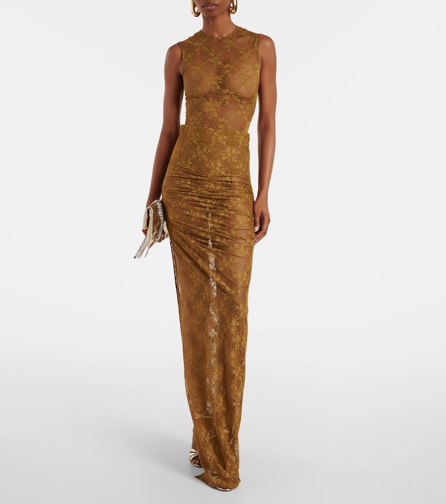 Alex Perry Floral sheer lace skirt - Alex Perry - Modalova