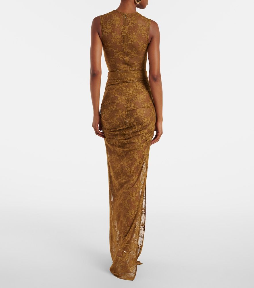 Alex Perry Floral sheer lace skirt - Alex Perry - Modalova