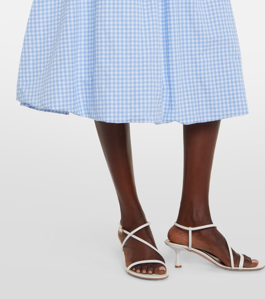 Alba gingham cotton poplin midi skirt - Bananhot - Modalova