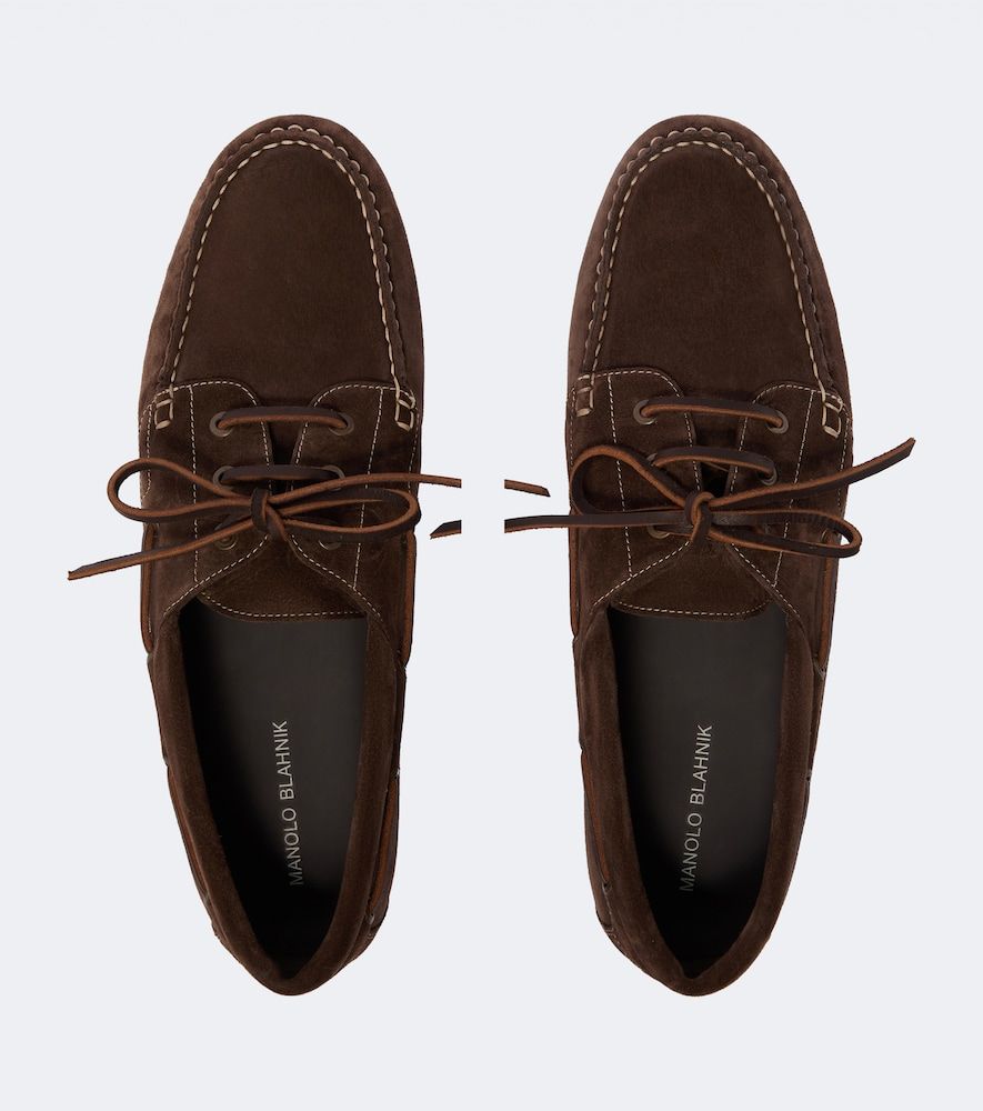 Segelschuhe Marino aus Veloursleder - Manolo Blahnik - Modalova