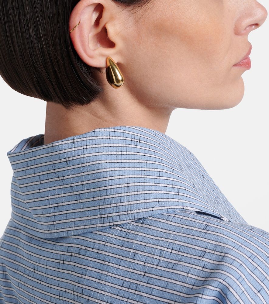 Pendientes Drop Small bañados en oro - Bottega Veneta - Modalova