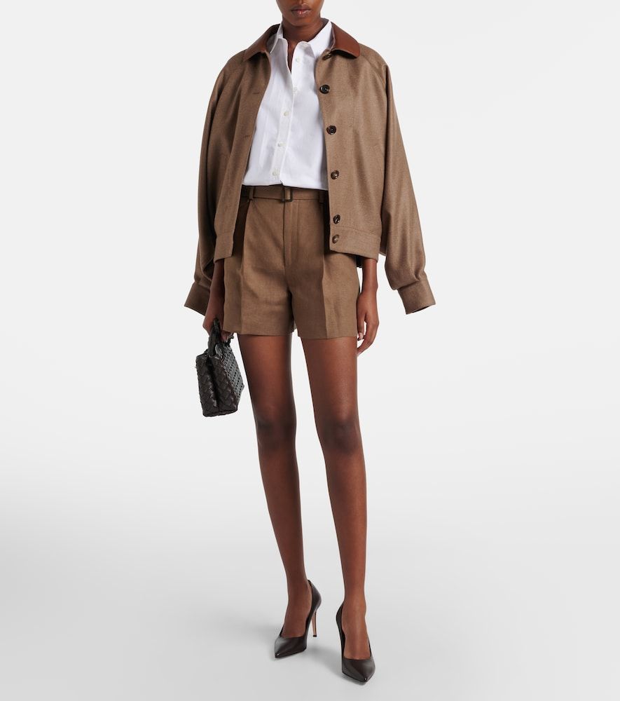 Shorts Denise de lino con cinturón - Ralph Lauren Collection - Modalova
