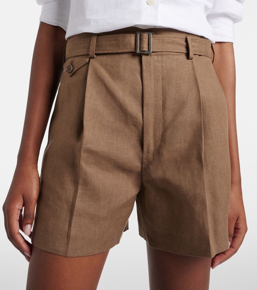Shorts Denise de lino con cinturón - Ralph Lauren Collection - Modalova