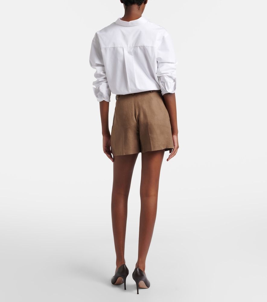 Shorts Denise de lino con cinturón - Ralph Lauren Collection - Modalova