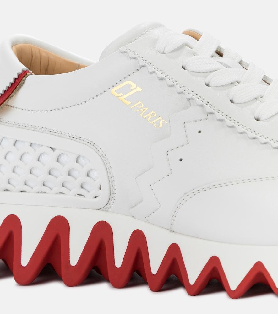 Loubishark leather sneakers - Christian Louboutin - Modalova
