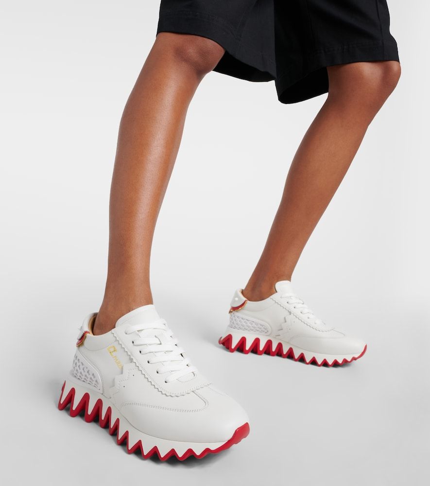 Loubishark leather sneakers - Christian Louboutin - Modalova