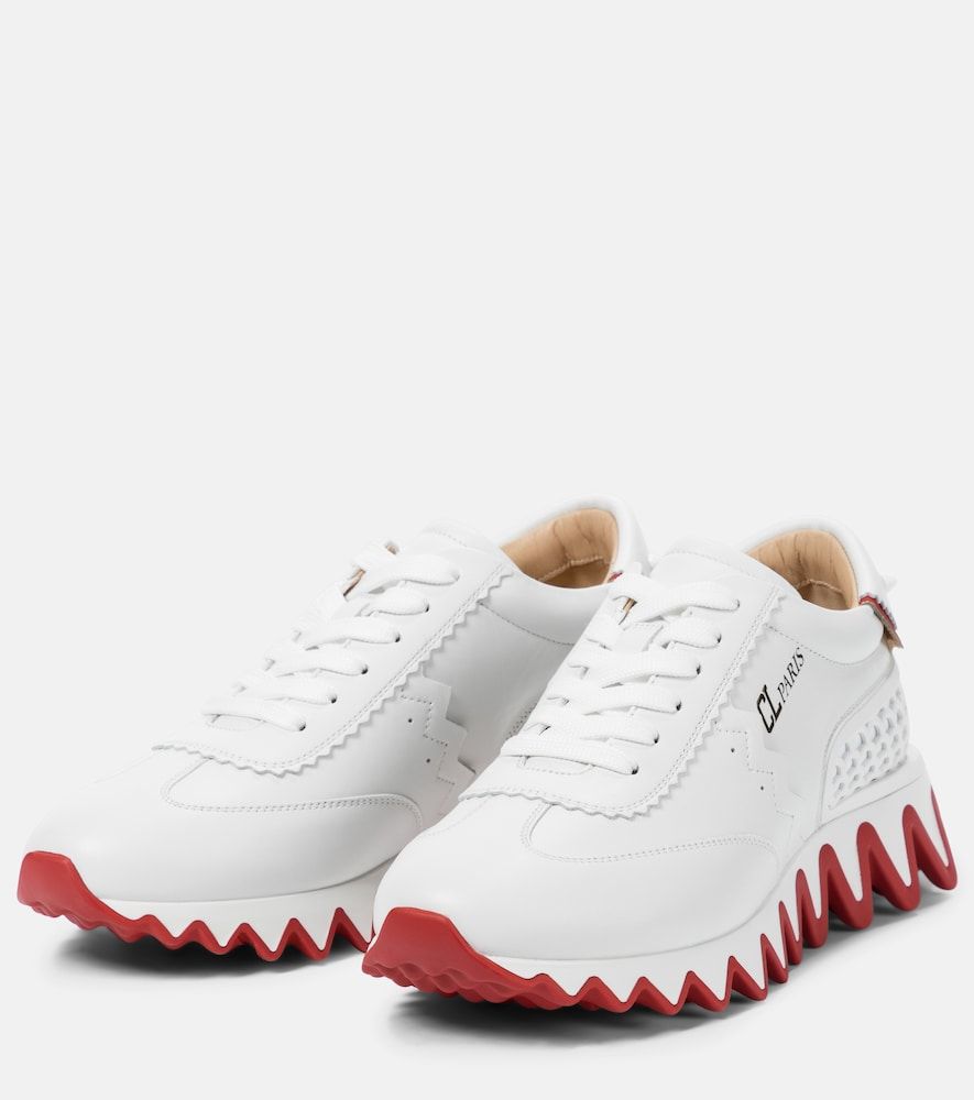 Loubishark leather sneakers - Christian Louboutin - Modalova