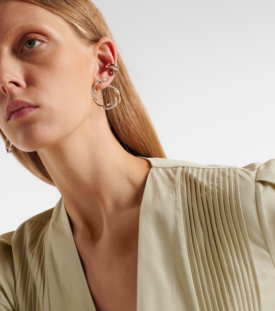 Orecchini Golden Strada in e bianco 18kt con diamanti - Yeprem - Modalova