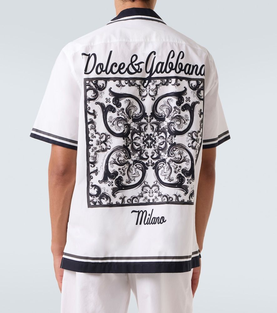 Camisa Majolica de algodón estampada - Dolce&Gabbana - Modalova