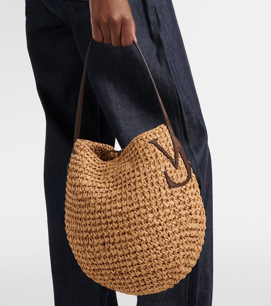 Bucket Bag Bulb Small aus Raffiabast - JW Anderson - Modalova