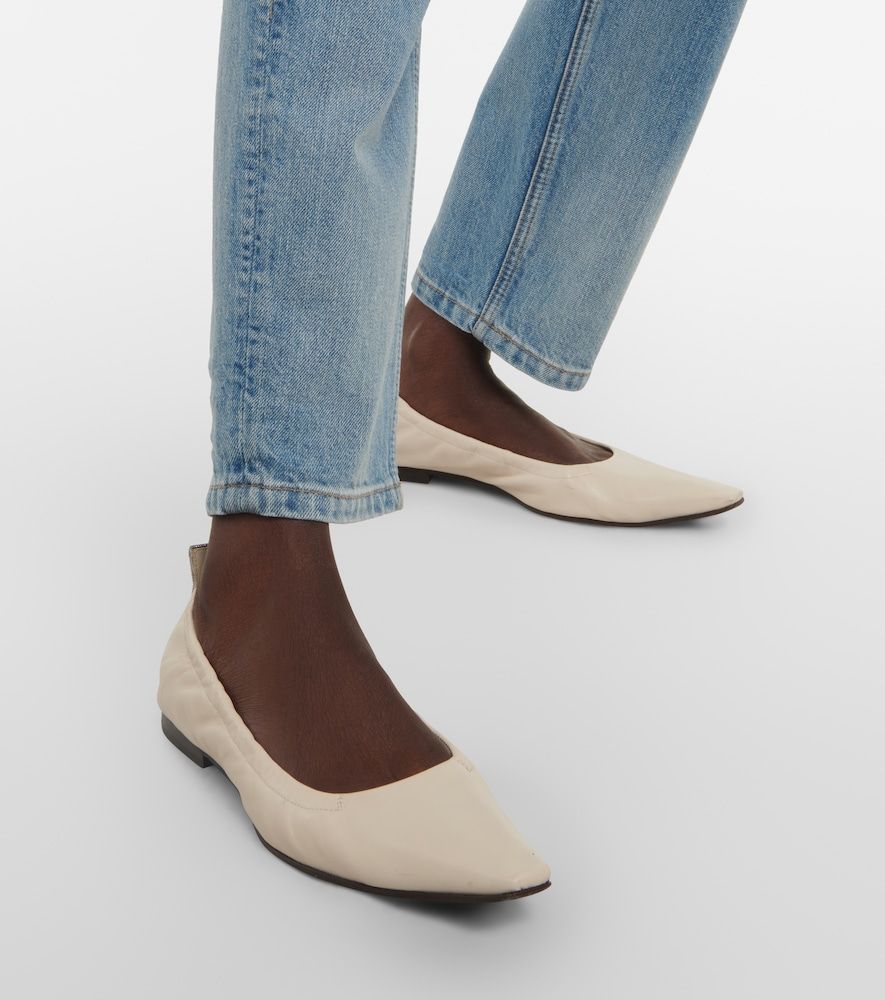 Leather ballet flats - Brunello Cucinelli - Modalova