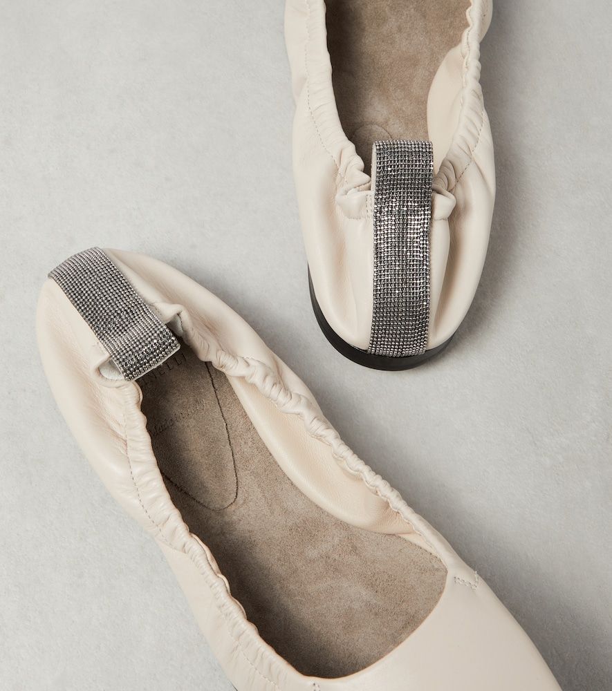 Leather ballet flats - Brunello Cucinelli - Modalova