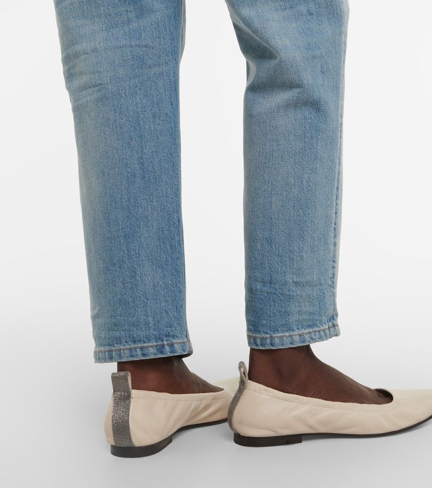 Leather ballet flats - Brunello Cucinelli - Modalova