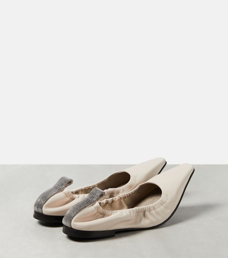 Leather ballet flats - Brunello Cucinelli - Modalova