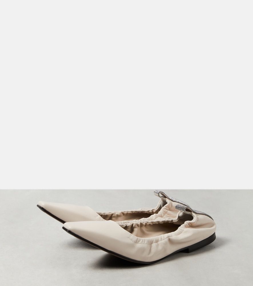 Leather ballet flats - Brunello Cucinelli - Modalova