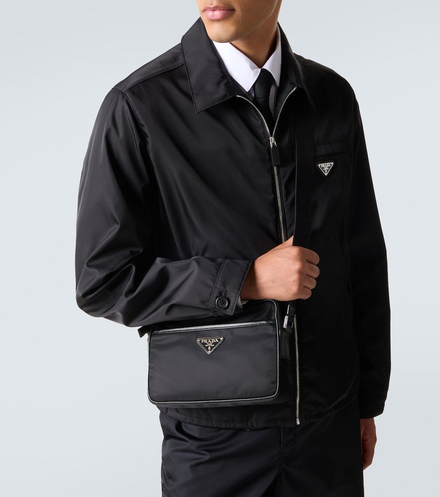 Bolso al hombro de Re-Nylon y piel - Prada - Modalova