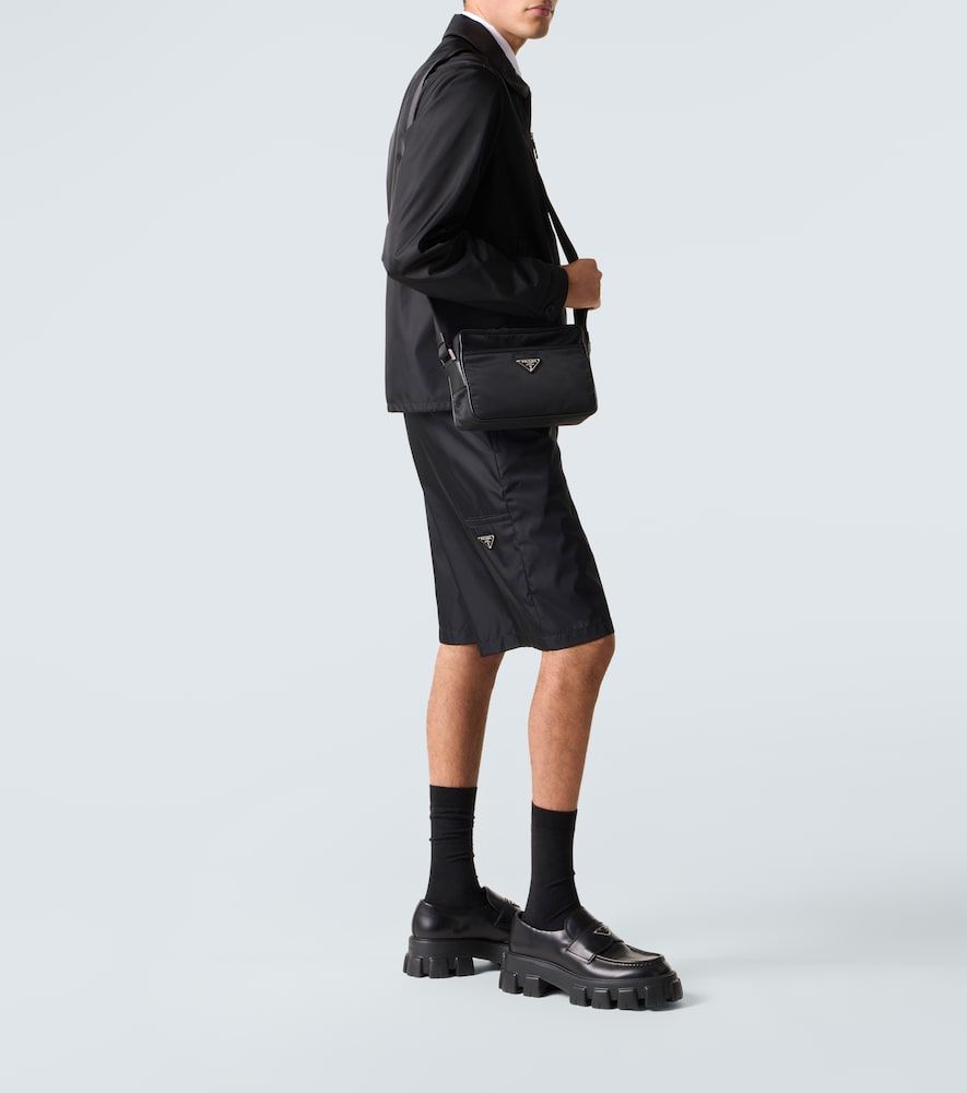 Bolso al hombro de Re-Nylon y piel - Prada - Modalova