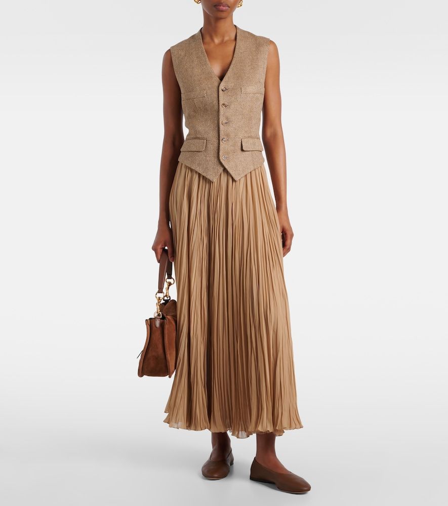 Weste Holland aus Leinen-Tweed - Ralph Lauren Collection - Modalova