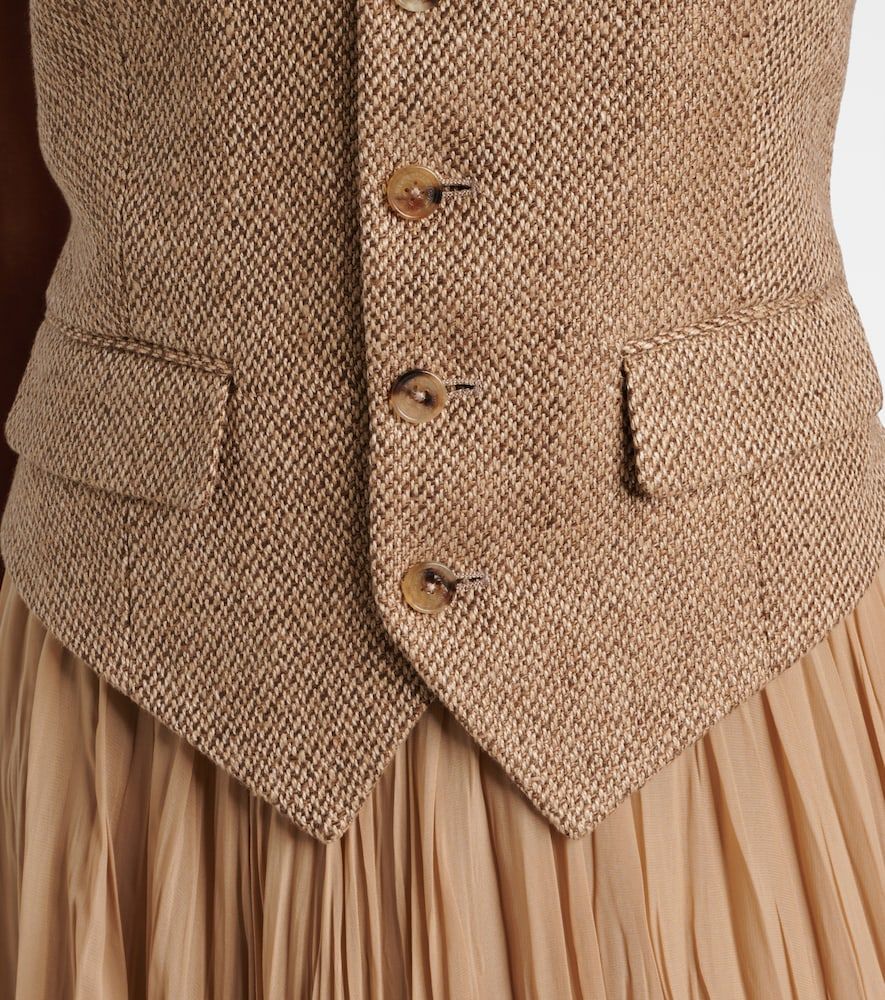 Weste Holland aus Leinen-Tweed - Ralph Lauren Collection - Modalova