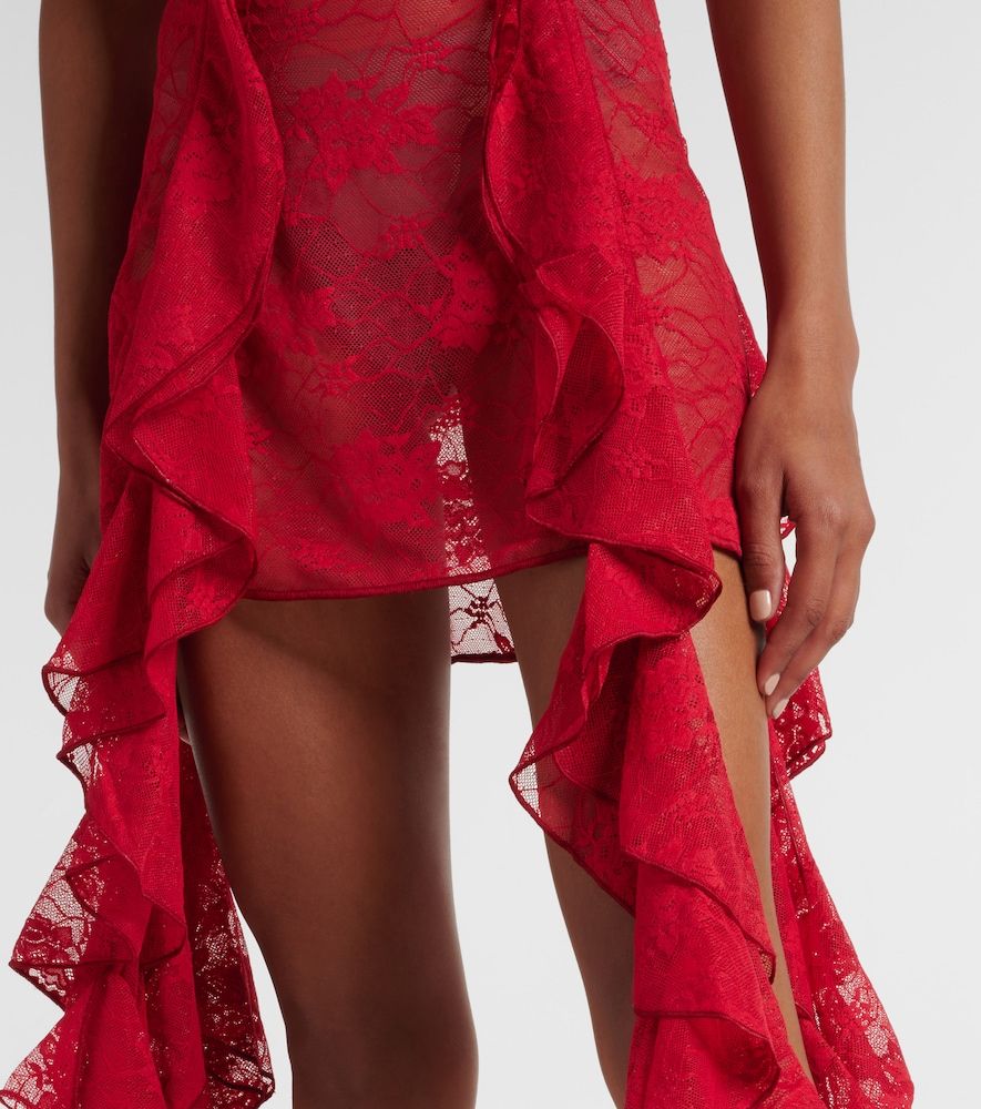 Oseree Ruffled lace bustier dress - Oseree - Modalova