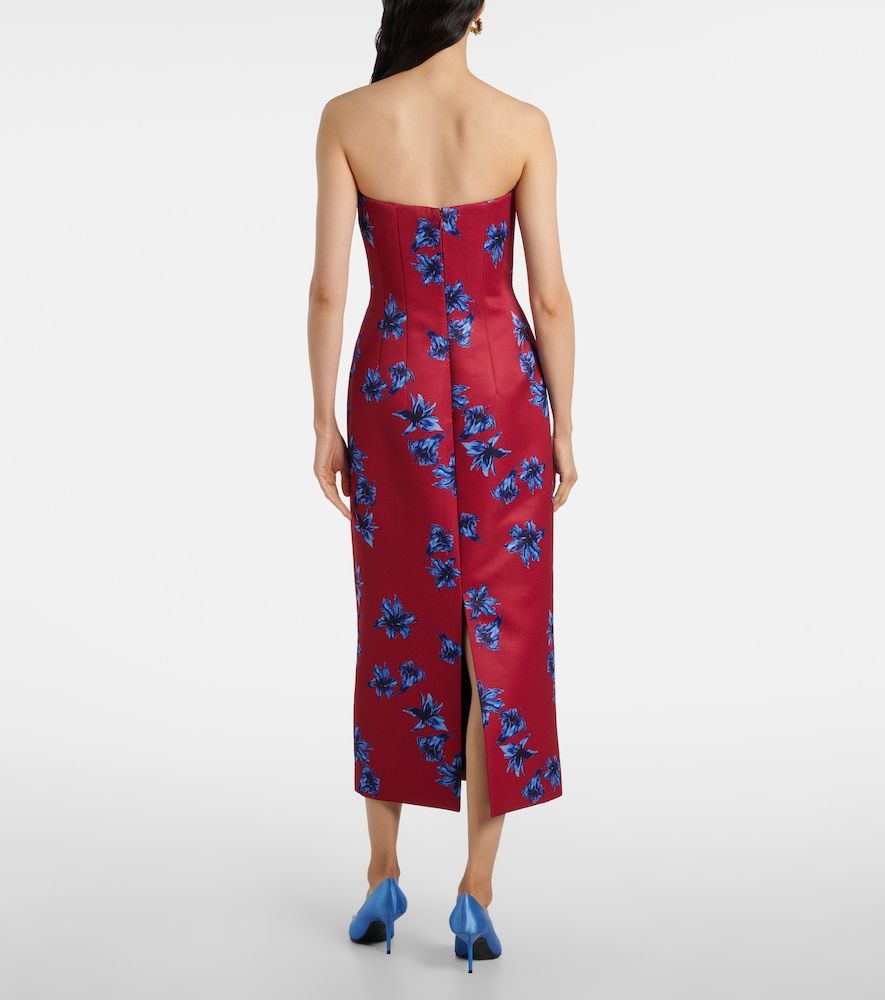Vestido midi Leila de guipur de satén - Emilia Wickstead - Modalova