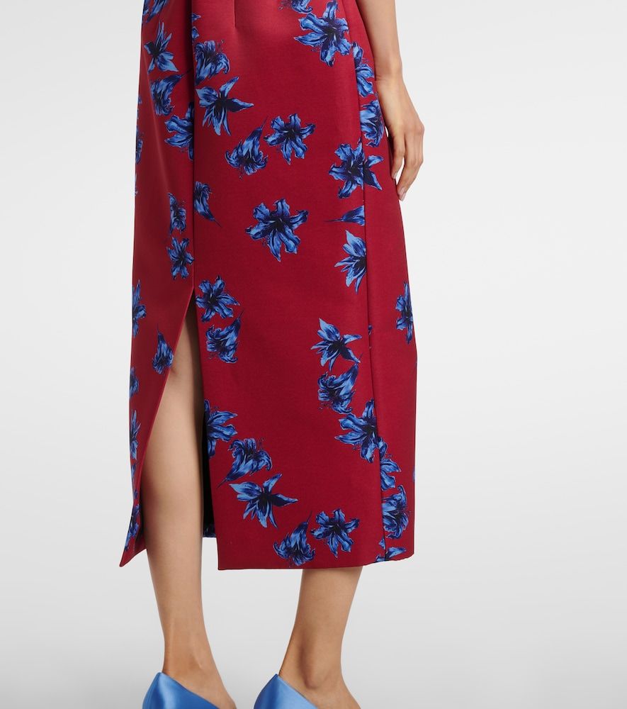 Vestido midi Leila de guipur de satén - Emilia Wickstead - Modalova