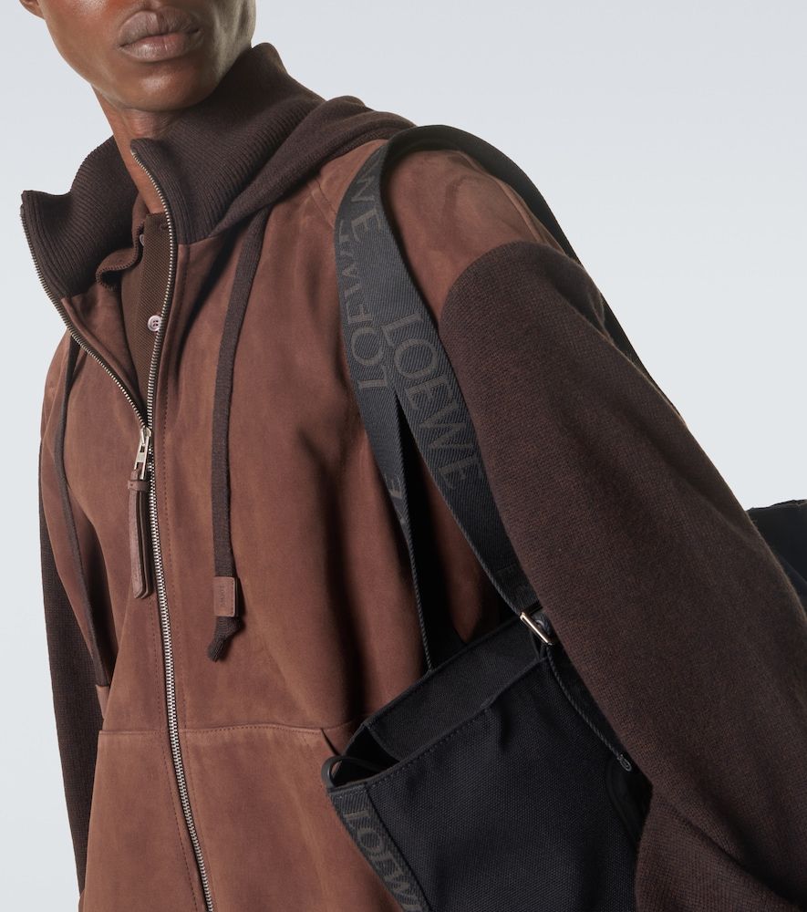 Bolso Flex Medium de lona y ante - Loewe - Modalova