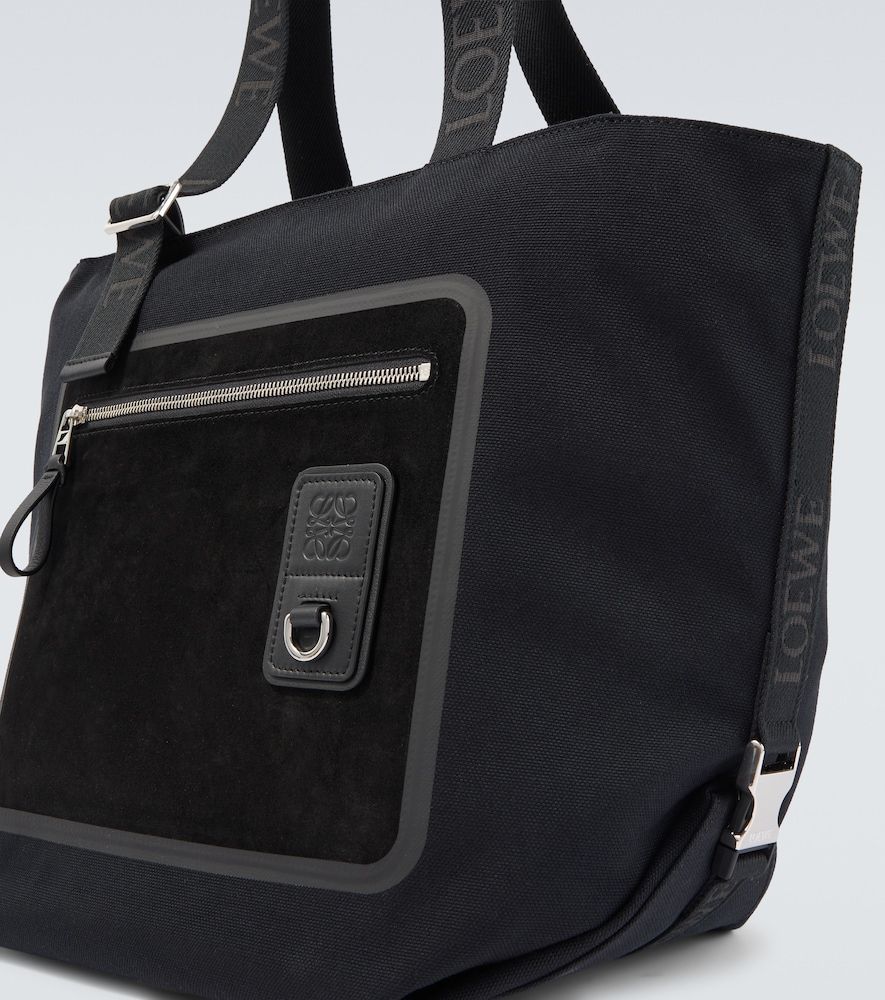 Bolso Flex Medium de lona y ante - Loewe - Modalova