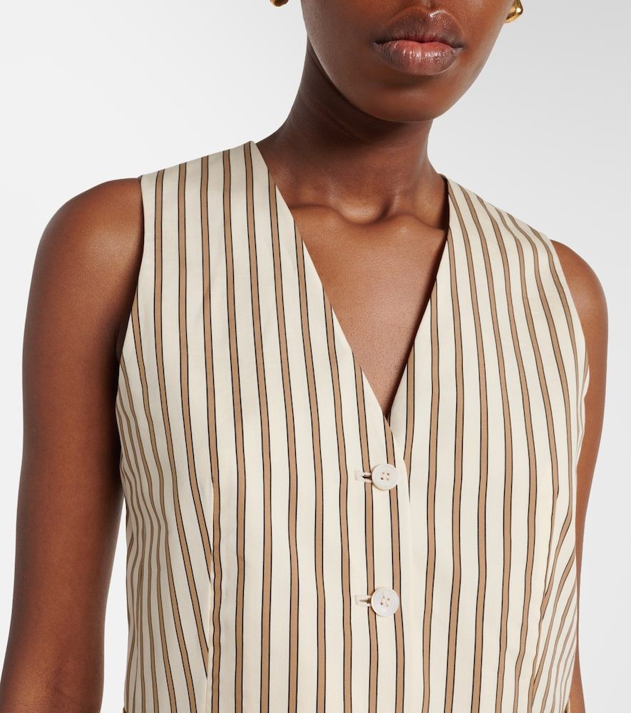 Fauno striped cotton and silk vest - Max Mara - Modalova