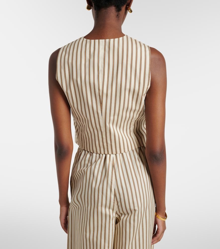 Fauno striped cotton and silk vest - Max Mara - Modalova