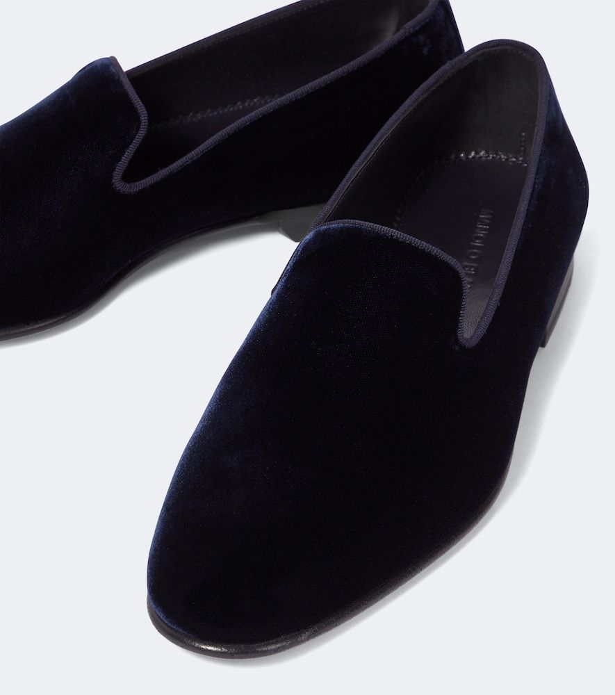 Slip-Ons Mario aus Samt - Manolo Blahnik - Modalova