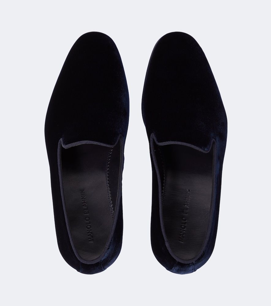 Slip-Ons Mario aus Samt - Manolo Blahnik - Modalova