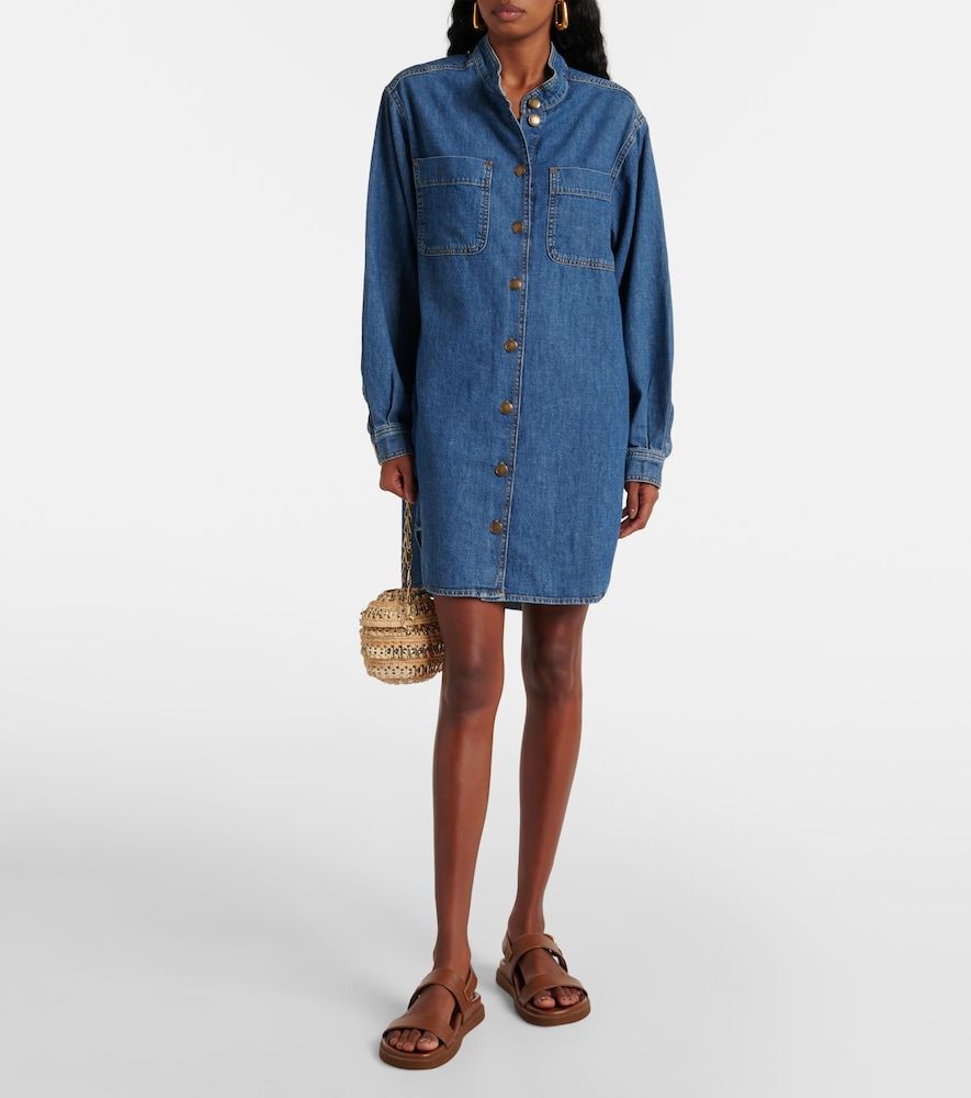 Abito chemisier di jeans Double Pocket - Frame - Modalova