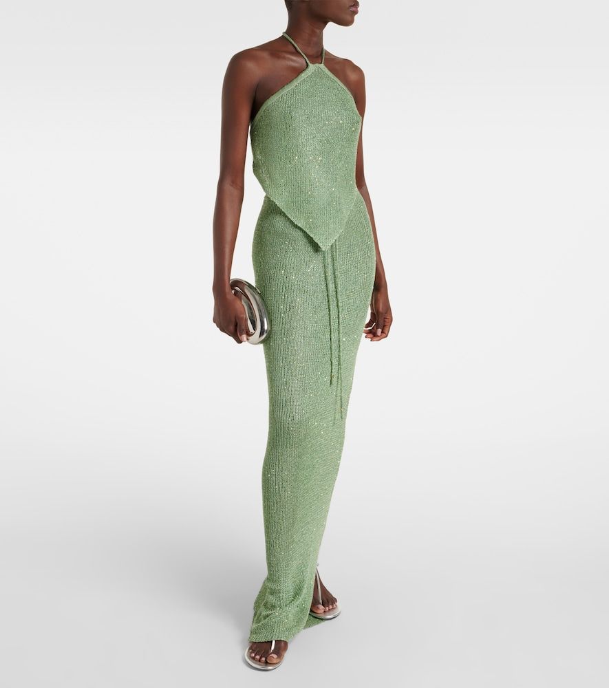 Alma sequined knitted maxi skirt - Bananhot - Modalova