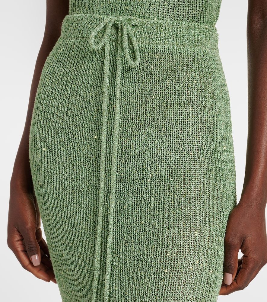 Alma sequined knitted maxi skirt - Bananhot - Modalova