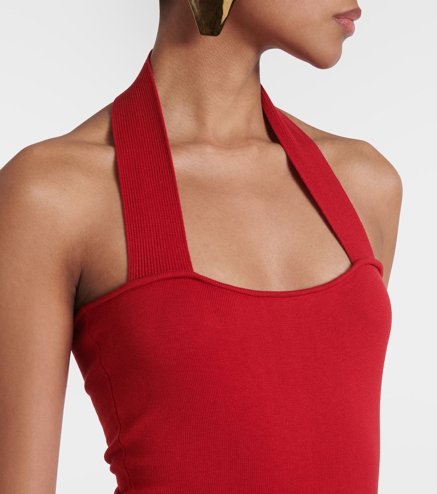 Knitted silk and cotton maxi dress - Aya Muse - Modalova