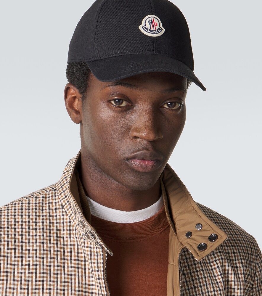 Logo cotton twill baseball cap - Moncler - Modalova