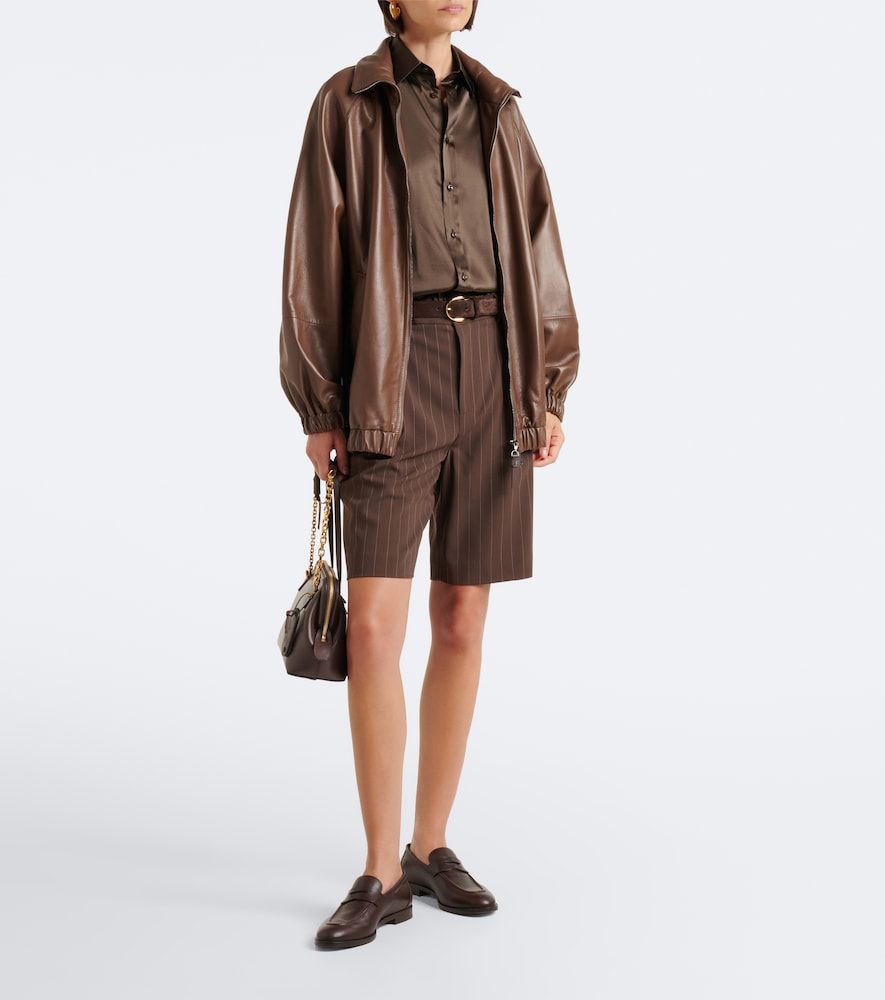 Shorts de lana a rayas - Ralph Lauren Collection - Modalova