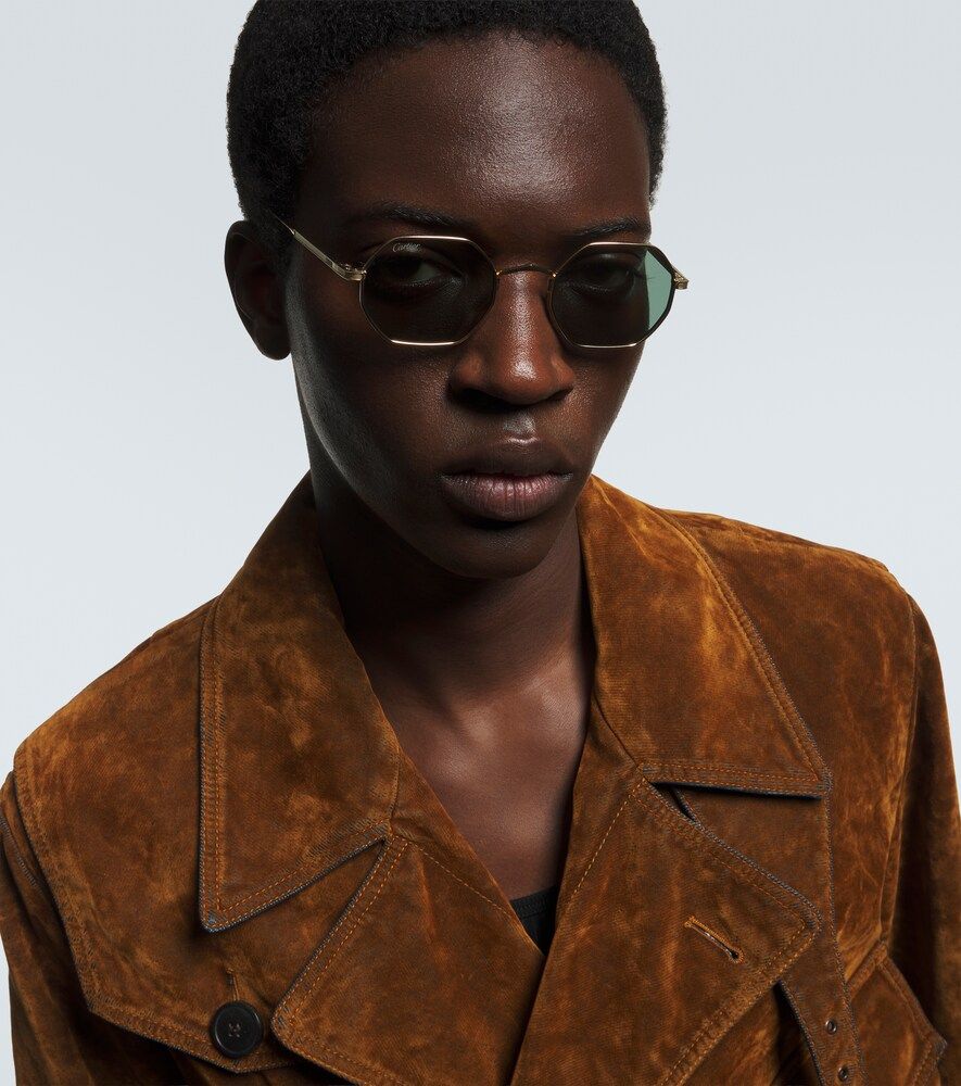 Runde Sonnenbrille Signature C - Cartier Eyewear Collection - Modalova