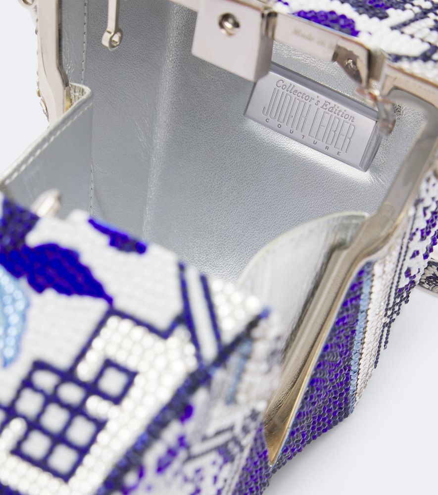 Clutch Take Out Box Blue Dragon adornado - Judith Leiber Couture - Modalova