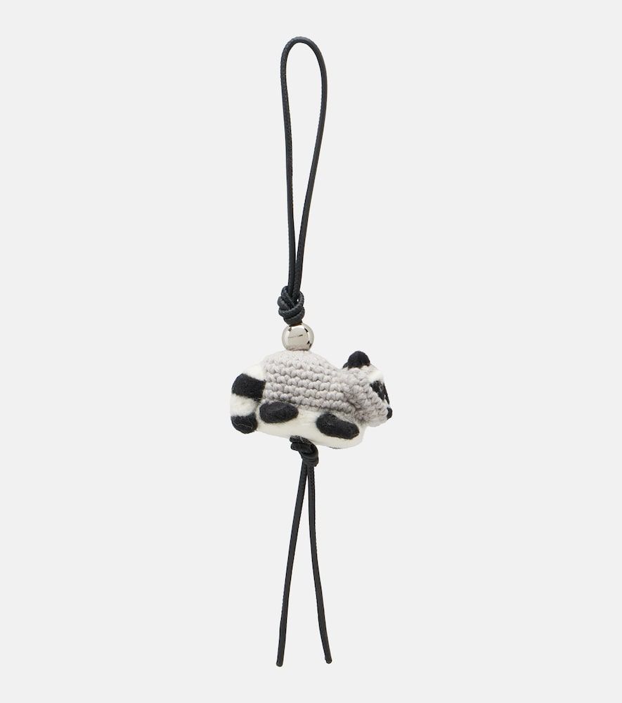 Charm para bolso Racoon con piel - Loewe - Modalova