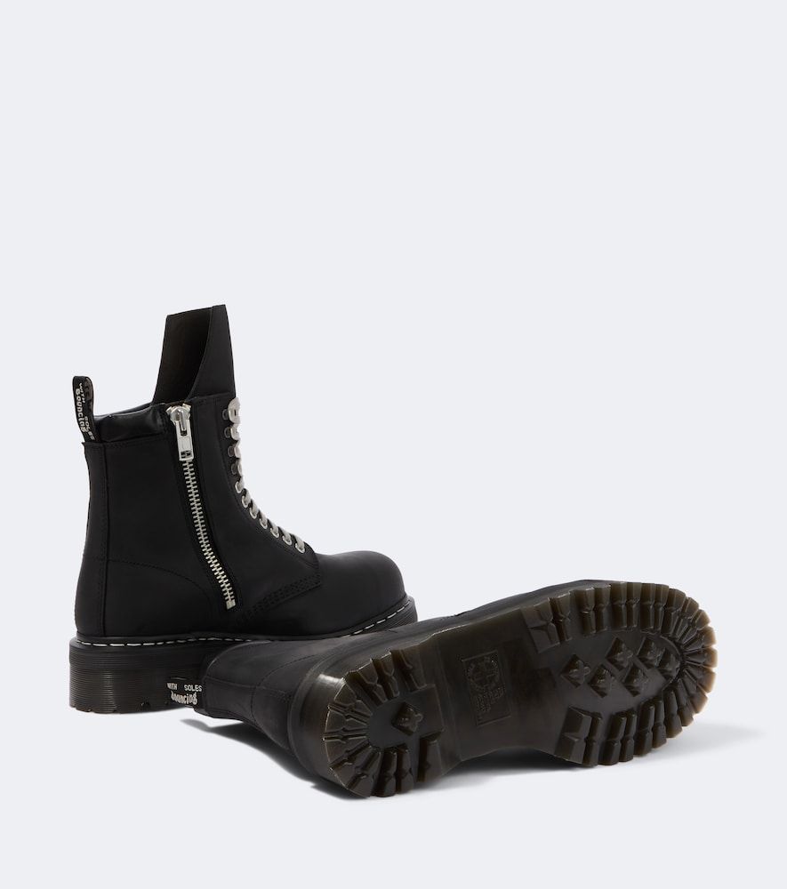 X Dr. Martens Quad leather platform ankle boots - Rick Owens - Modalova